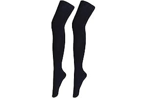 Women's Must-Have Cotton Thigh High Stockings: Experience Unparalleled Warmth and Style