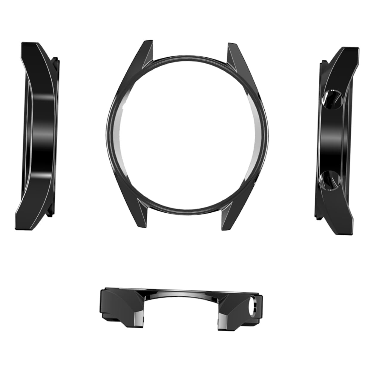 Housoutil Watch Protect Shell Watch Protective Case Tpu Watch Protector Easy Removal Precise Cutouts Watch Screen Protector Frame Protective Watch Cover Watch Case Pearlescent Plate Gt