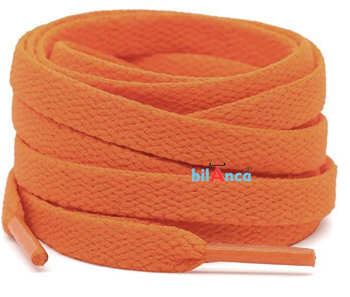 Image of 2 PAIRS Flat Shoe laces 48 Inches Wide Shoelaces for Athletic Running Sneakers Sports Shoes Boot Laces Strings (2 Pairs)
