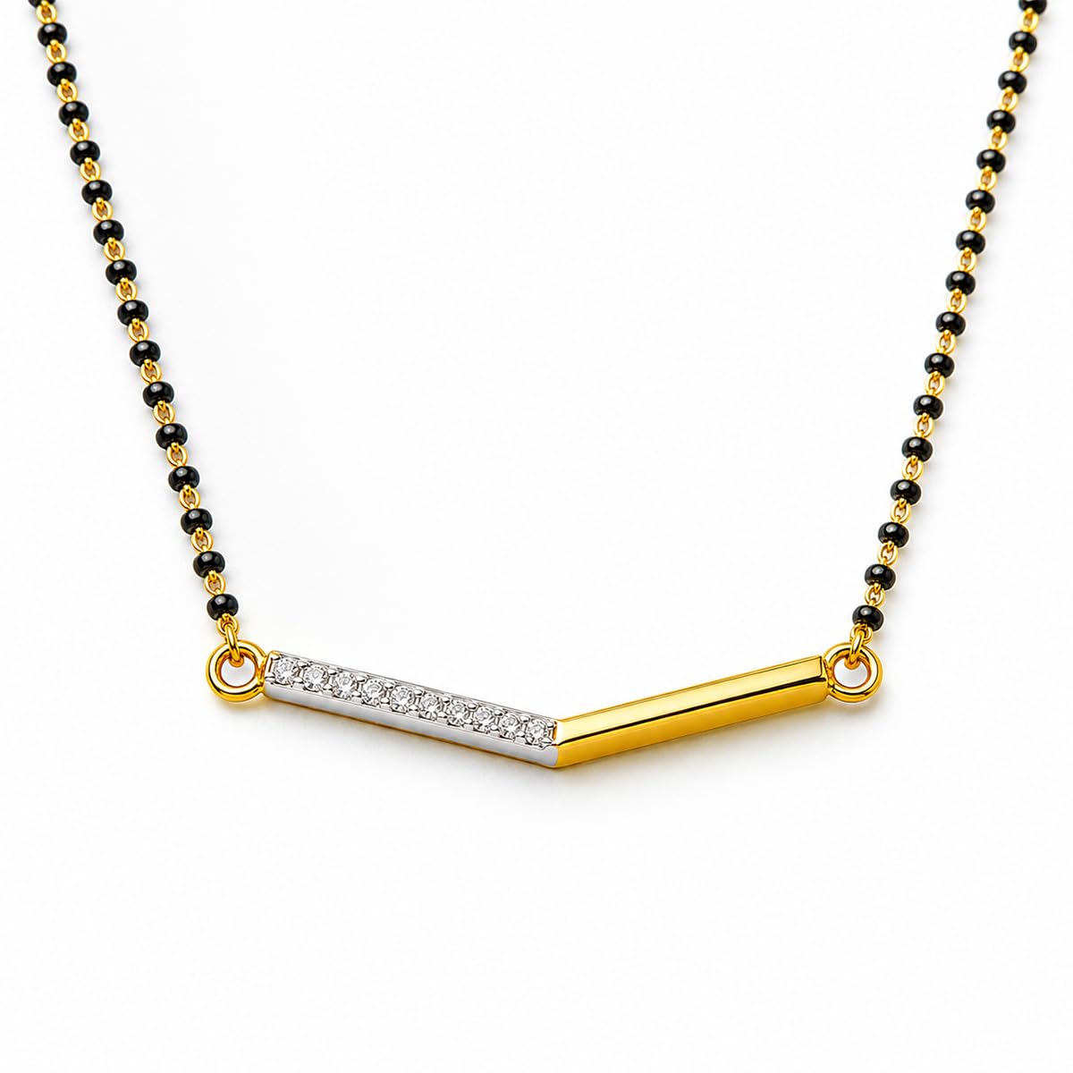 dishis 14K/18K BIS Hallmark Yellow Gold and certified Diamond Tanmaniya pendant for Women34-picture-45