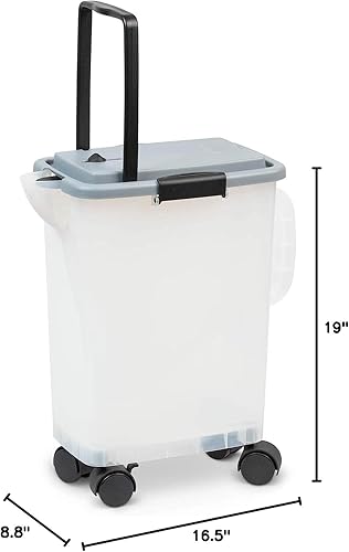 Miniatura 8 de PetFusion BetterBin Contenedor portátil de almacenamiento de arena (16.5 x 11.7 x 19)  Soporta hasta 25 libras10 galones, ideal para comida seca de