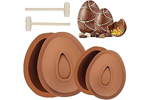 4-Pack Chocolate Egg Molds for Easter Treats