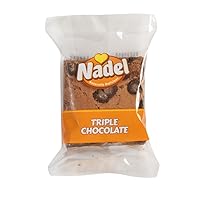 Vista 1 de Nadel - Brownies dulces de chocolate triple naturalmente deliciosos (chocolate triple, paquete de 12)