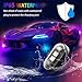RGB Aircraft Strobe Lights with Remote Control, 8Color LED Wireless Strobe Light Multi Mode Waterproof Warning Lights for Aircraft Motorcycle Truck Car Boat Bike (6pcs)