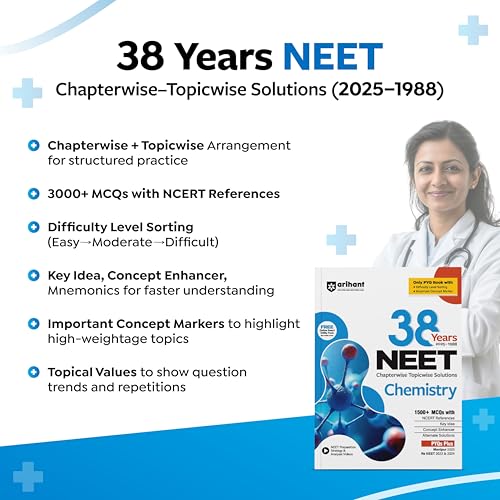Image of (Old Edition) Arihant 38 Years NEET Chapterwise Solved Papers Biology 2025