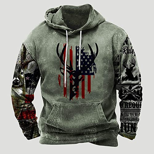 Western Aztec Hoodies for Men Country Graphic Sweatshirts Vintage Pullover Cowboy Hooded Sweatshirt with Pocket2