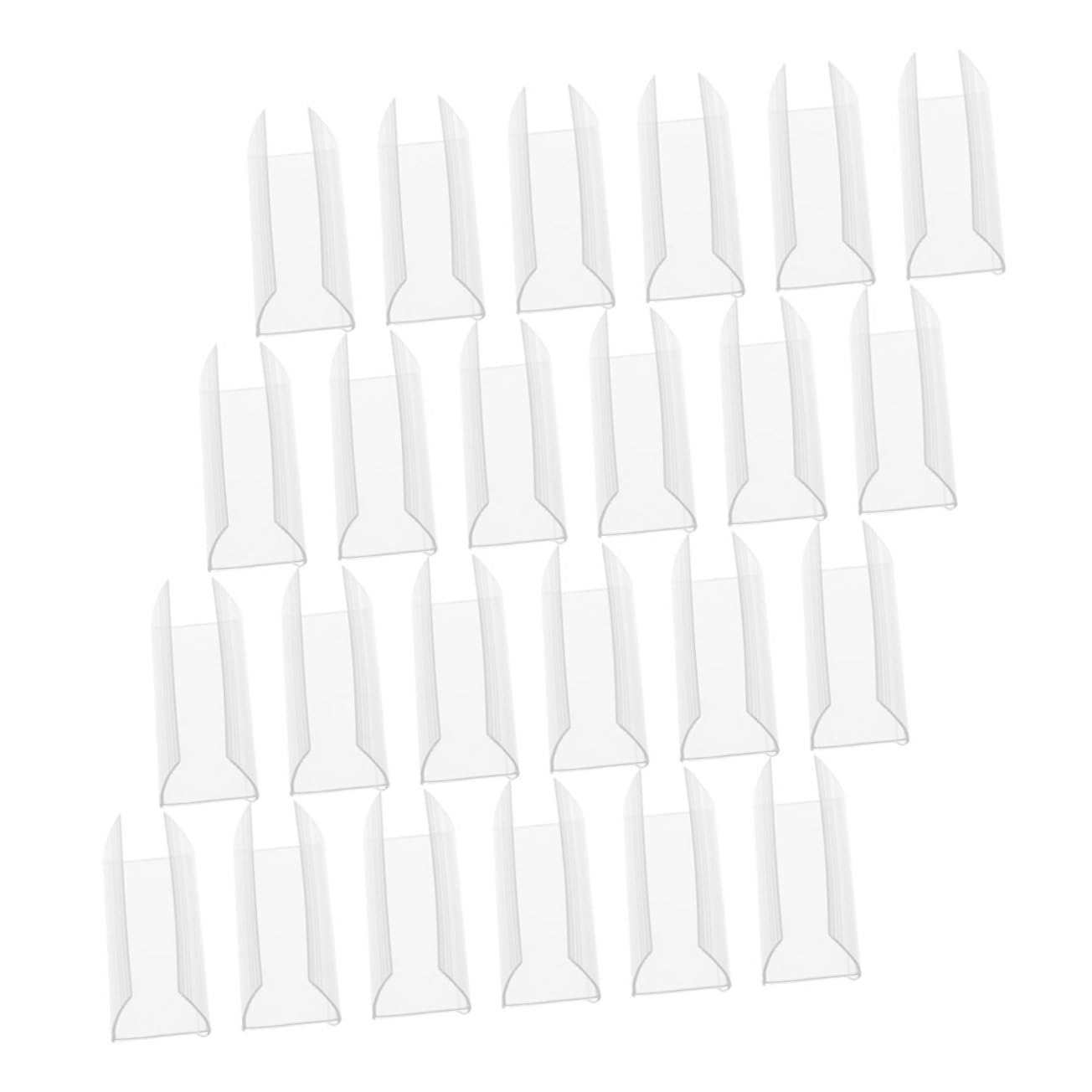 STOBOK 5 Sätze Regaletikettenhalter Einzelhandelsdisplay Inhaber Supermarkt-preisschildhalter -preisschildhalter Preisanzeigeschild Schilderständer Pvc Transparent Stück * 5