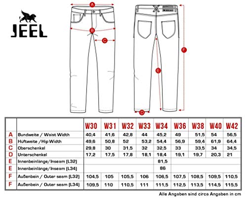 Jeel Herenjeans, ‘regular straight cut‘, stretch, spijkerbroek, basic gewassen - Image 5
