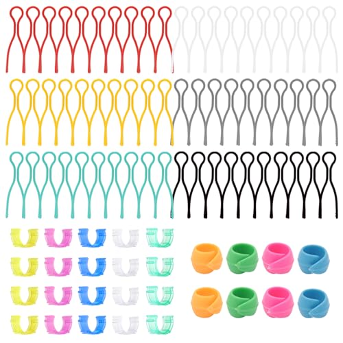 UTMACH 88 Pcs Pince Canette de Couture Porte Fil de Canette en Plastique Pinces Bobines Fil Colorés Hugger Bobine de Fil Support de Canette Couture pour Clips...