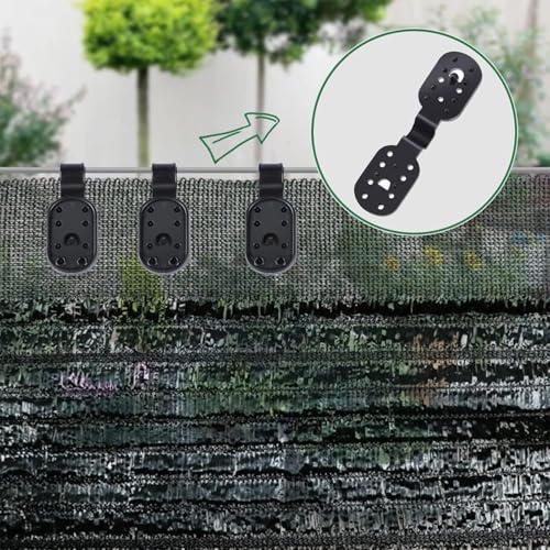 Clips de red anti pájaros para jardín con 100 abrazaderas de fijación 8