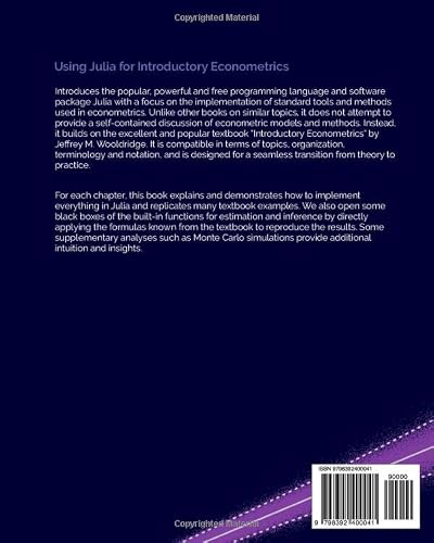 Using Julia For Introductory Econometrics #TOP26