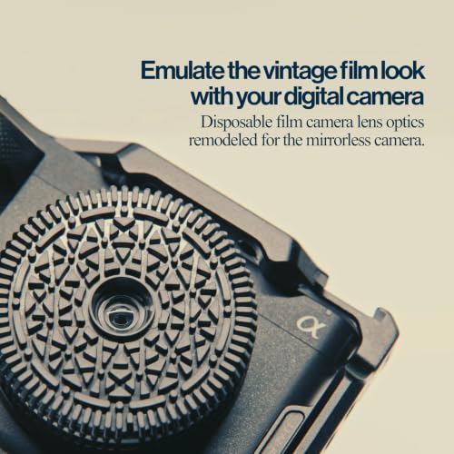 Image of Original Retropia Repurposed Disposable Camera Mirrorless Lens | Unlimited Film-Look Photos | Compact Pancake Lens, 32mm Focal Length & Fixed f /11 Aperture (Canon RF-Mount Mirrorless Compatible)