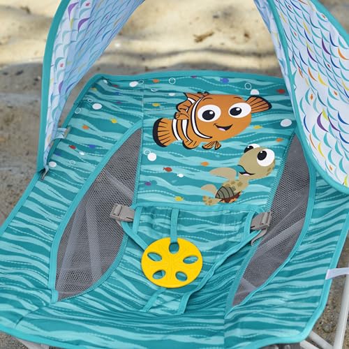 Image of Bright Starts Pop 'N Chill Nemo Baby Chair with UPF 50+ Sun Canopy