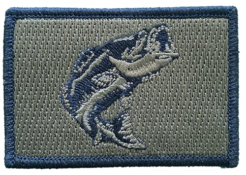 Tactical Wildlife Largemouth Bass Patch - Olive Drab