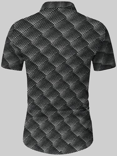 Image of Noble Monk Men's Printed Short Sleeves Shirt |Turndown Collar Shirts for Men|Summer Short Sleeve Men Casual Shirt