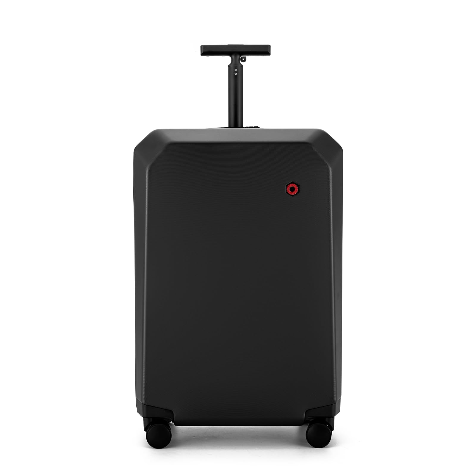 TeklaTi Hard Shell Carry on Luggage Airline Approved, Carry on Suitcases with Wheels,PC Luminous Textured Travel Luggage, TSA Approved, 20 Inch Carry-On (Midnight Black, Carry-On 20-Inch)