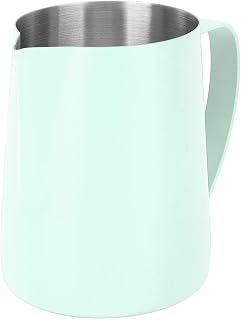 Frothing Pitcher Krug Aus Edelstahl, 480ml Milchkännchen Edelstahl, Milchkanne Barista Mit Messung Mark Für Cappuccino Und Latté, Kaffee Creamer Milch Aufschäumer Kännchen Tasse