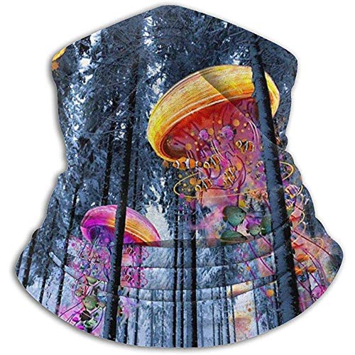 Baobei-shop Nuevo bosque de invierno de medusas eléctricas WorldNeck Warmer Gaiter Pasamontañas...