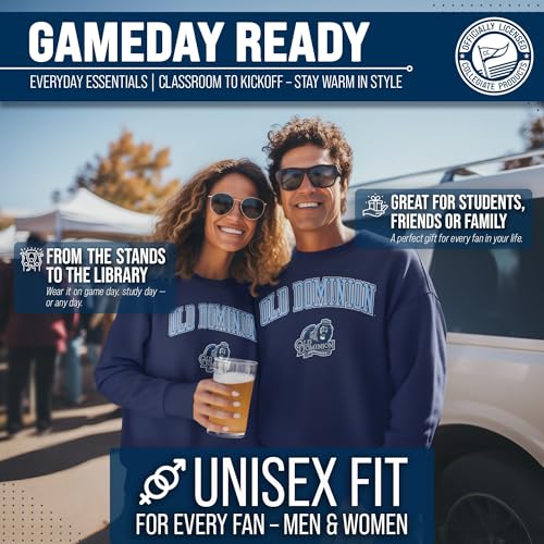 Image of NCAA College Sweatshirt Fleece Crewneck Pullover for Men and Women | Officially licensed NCAA college gameday crewneck pullover - 9 oz fleece lined sweatshirt with arch and logo design
