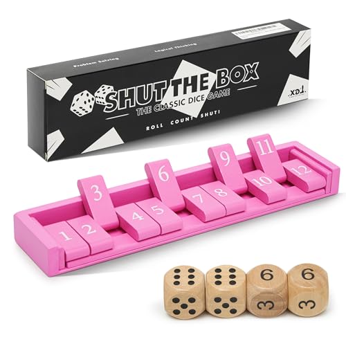 11 inch Wooden Shut The Box Travel Size