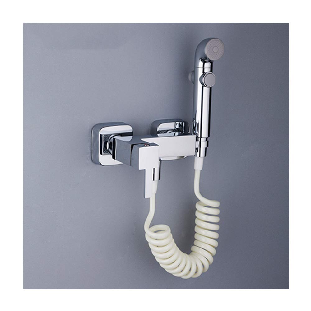Ręczne prysznice toaletowe Przenośny zestaw baterii bidetowych z opryskiwaczem bidetowym ABS, elastyczną rurką i wspornikiem, do higieny osobistej, TypeB good