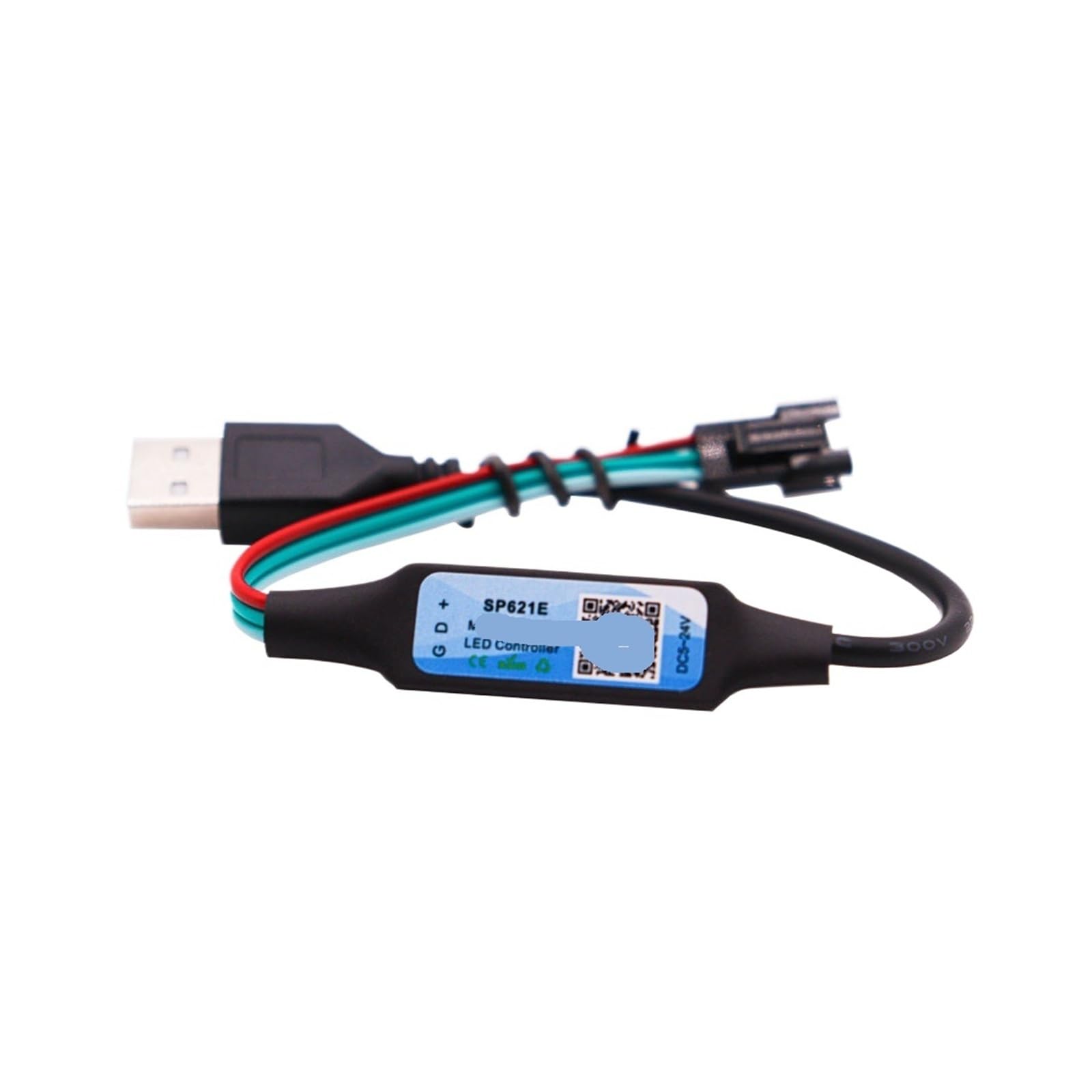 Controlador WS2811 y WS2812B SP621E USB para tiras LED de píxeles con voltaje DC 5V a 24V 2