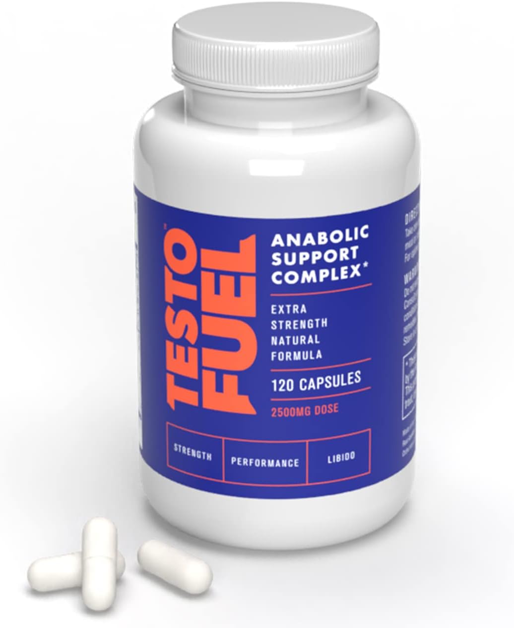 TestoFuel 120 T-Booster Pills for Men - 100% Natural Ingredients - US Made Premium Supplement