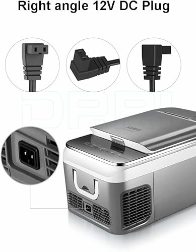Miniatura 10 de DRRI Mini nevera 12 V CC 2 pines cable de alimentación para refrigerador Mobicool, caja fría de coche, refrigerador congelador de coche. (4.9 ft)
