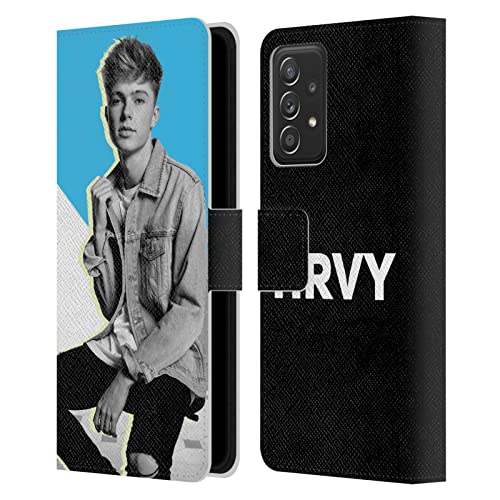 Housse portefeuille cuir Galaxy A53 5G au design graphique officiel HRVY