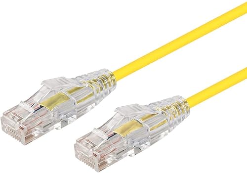 Miniatura 34 de Monoprice Cable de conexión a nivel de componente gris Cat6 de 1 pie UTP 28AWG 550MHz de cobre puro sin enganches RJ45 SlimRun Series Cable Ethernet