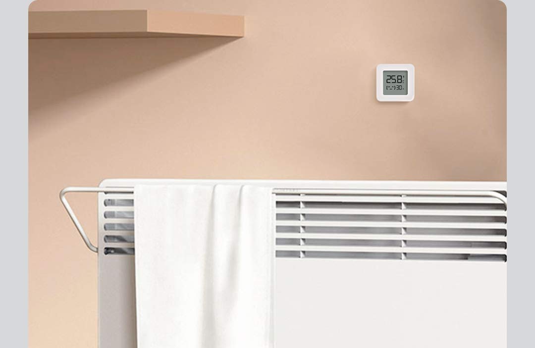 Xiaomi Mi Temperature and Humidity Monitor 2 moniteurs pour Le contrôle de la température et de l'humidité, Lot de 2 pièces, Blanc, Large
