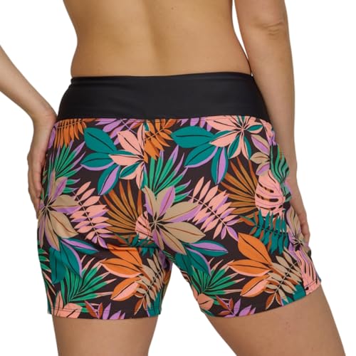 Image of Hurley 5 inch /7 inch High Waisted Swim Shorts Women, Board Shorts with Pockets & Inner Liner, Quick Dry Swim Trunk, UPF 50+