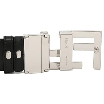 Amazon | [フェンディ] ベルト ロゴ ブラック メンズ 7C0344