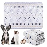 PmakeEorT Inkontinenzunterlage Waschbar PIPI Matten für Hunde, 2 Stück Welpen Unterlagen wasserdichte Trainingspads für Hunde, 46 x 61 cm