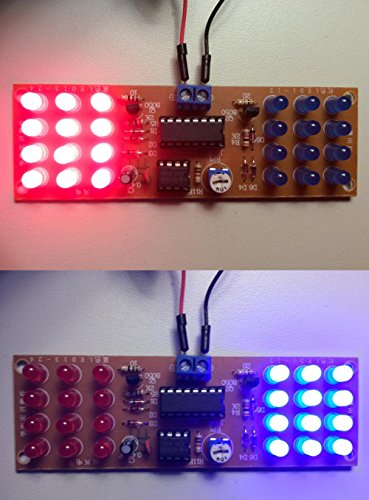 Diy Soldering Practice Kit, Icstation Led Flashing Strobe Lights Red Blue Led Lights Assemble Kits Diy Electronics Soldering Projects #TOP5