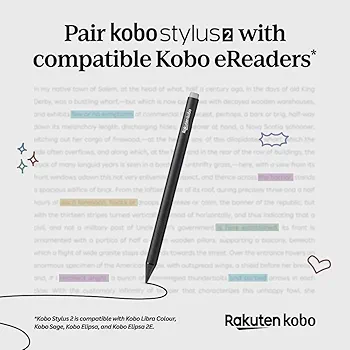 【カラー電子書籍（防水）＆ペン】Kobo Libra Colour＆スタイラス2 Amazon.co.jp: Kobo Stylus 2 | マークアップ、メモ、ハイライト