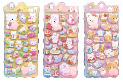 ՂɂՂɃV[ 킢 3D ՂՂ 1/2/3/4/6Zbg  LN^[  قуV[ }V} ӂӂ  XNC[Y XebJ[ q lp 蒠 fR[V (3) [sAi]