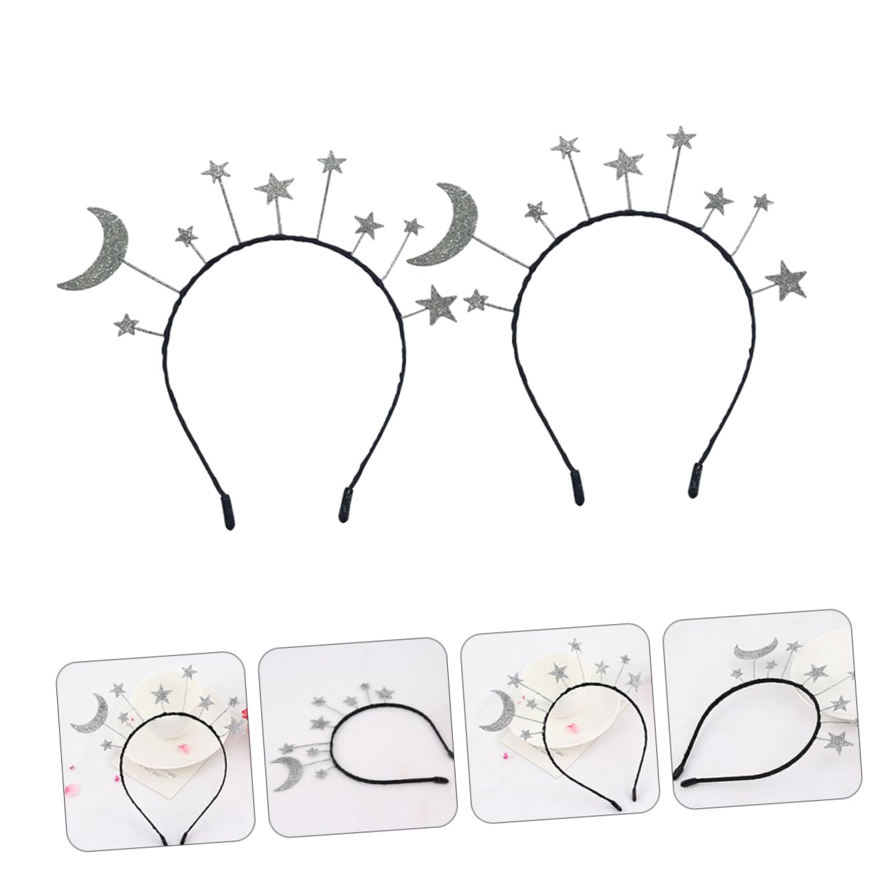 PLAFOPE Cerchietti Per Da Bambina Con Design A Stella Set Di Copricapi Delicati Per Feste Da Donna