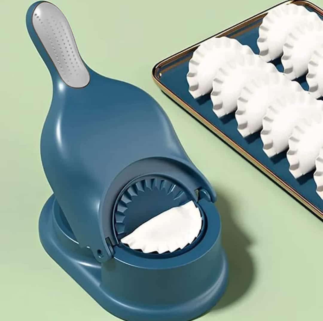 Drumstone Momos and Gujiya Maker Machine, Dumpling Skin Press Mould for Gujiya Ghughra Momos Making, 2 in 1 Dumpling Maker Mould Machine with Dumpling Puri Maker (Multi)