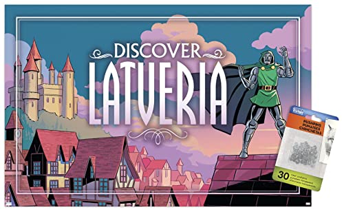 Marvel: Hero Lands - Latveria 2 Wall Poster with Push Pins