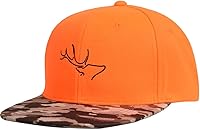 Vista 1 de EDTREK Performance Outdoorsman Snapback - Sombrero de camión con ala plana, bordado de animales único