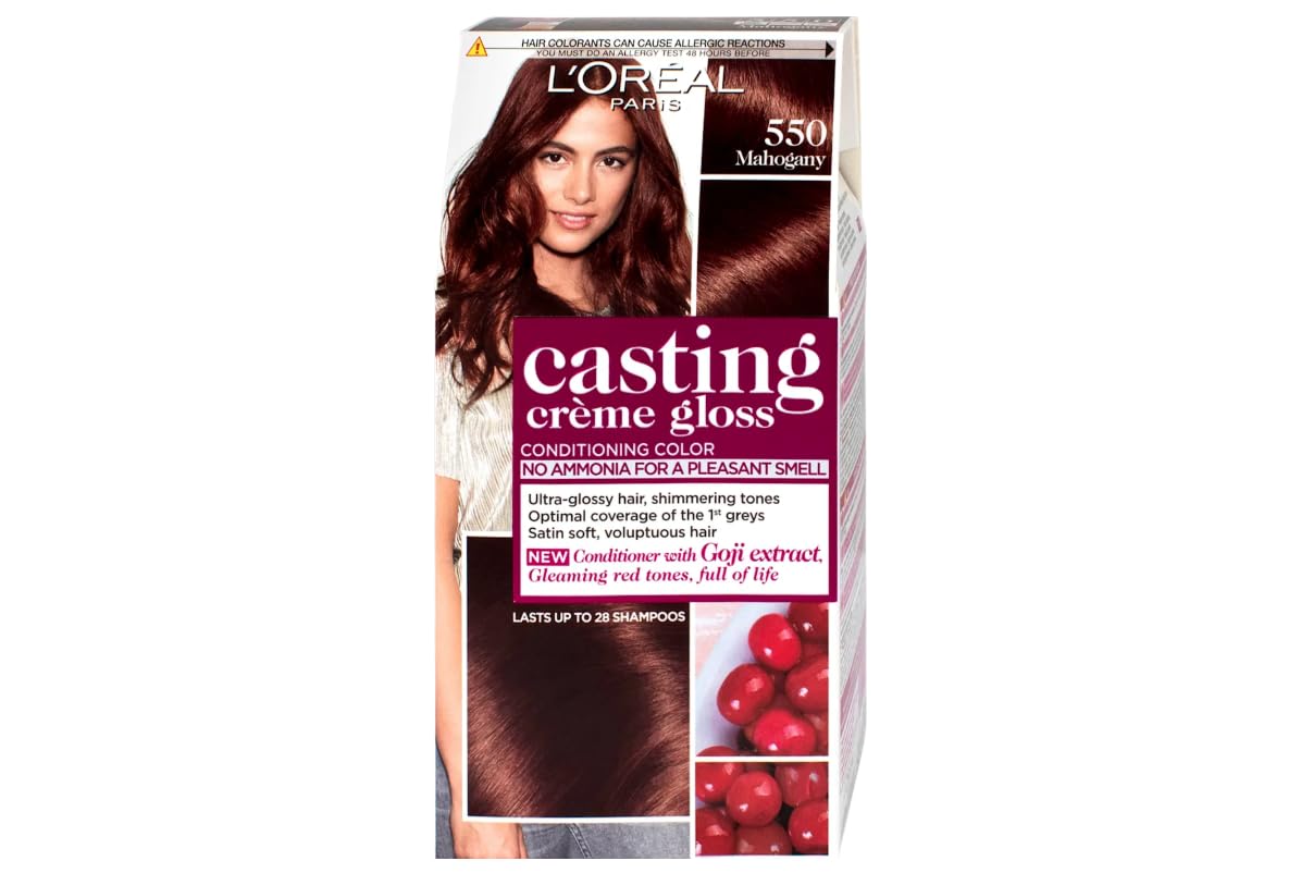 L'Oréal Paris Casting Crème Gloss 550 Mahogany, Lot de 3