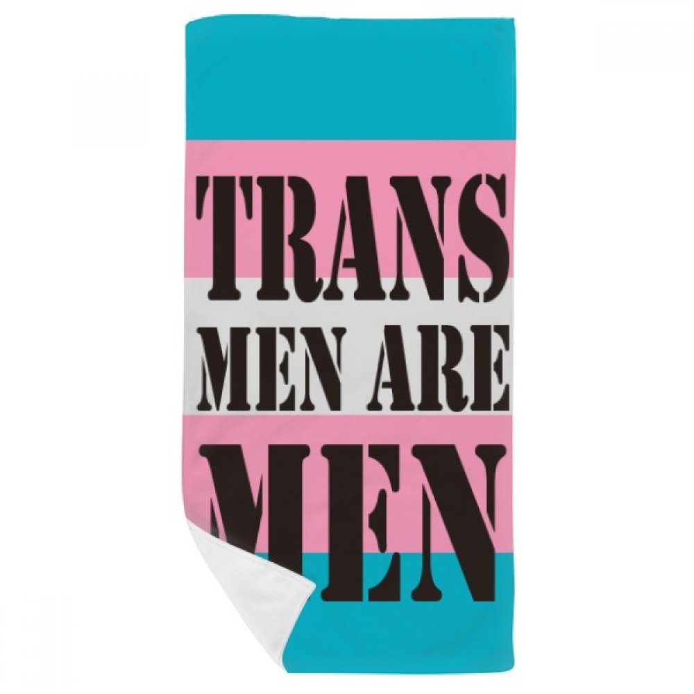 DIYthinker Trans Man Support Lgbt Transgender Bath Towel Soft Washcloth Facecloth 35X70Cm