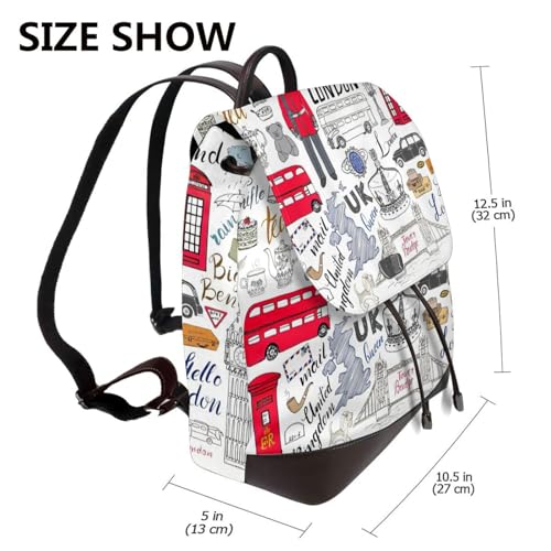 Sac à dos de randonnée cuir ordinateur portable sac campus décontracté noir