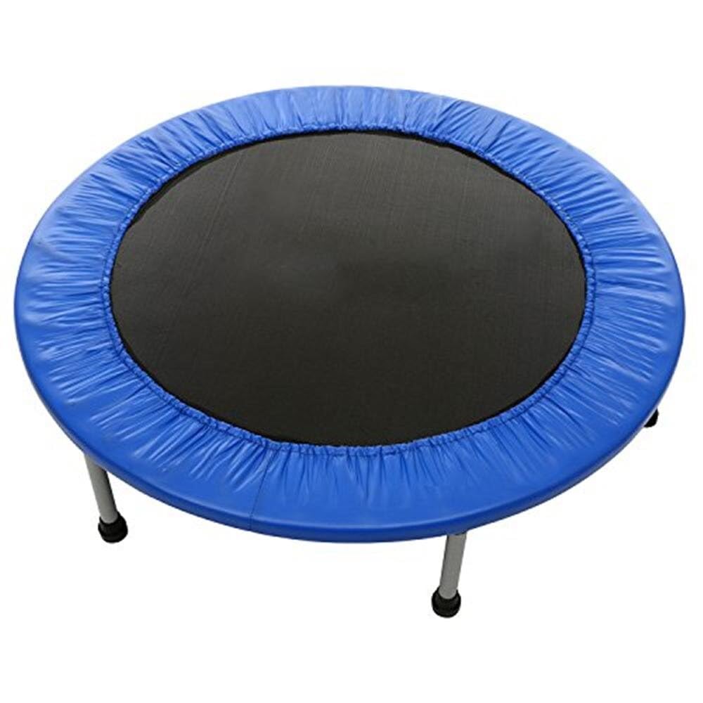 H PRO 40 Inch Mini Trampoline – Indoor Exercise Trampoline for Kids & Adults, Fitness Rebounder for Home Gym – Blue