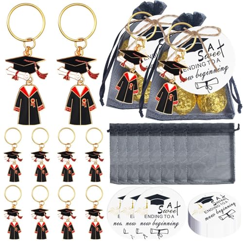 Porte-clés de remise de diplôme Lot de 20 félicitations inspirantes souvenirs