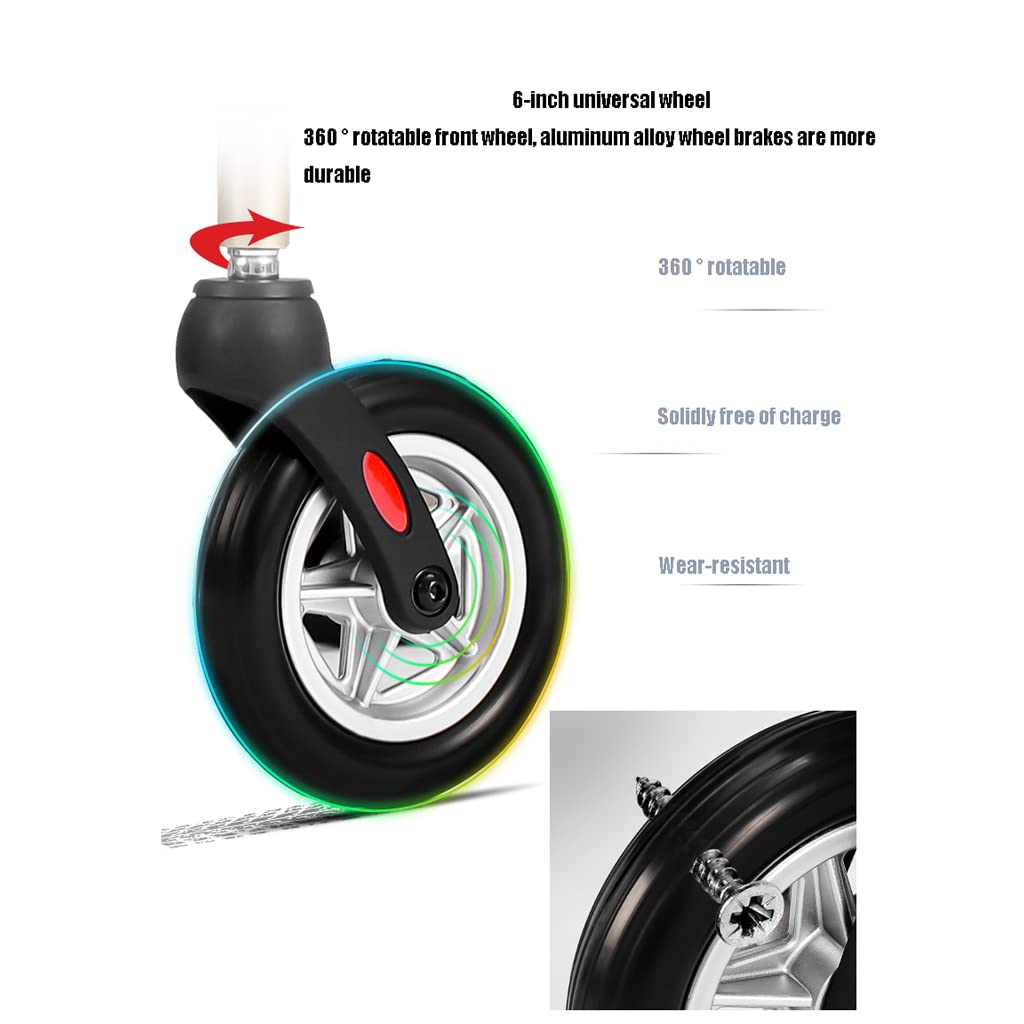 Sillas de Ruedas de Aluminio para aviación, sillas de Ruedas autopropulsadas, seguras y Plegables, Scooter de Viaje Ultraligero