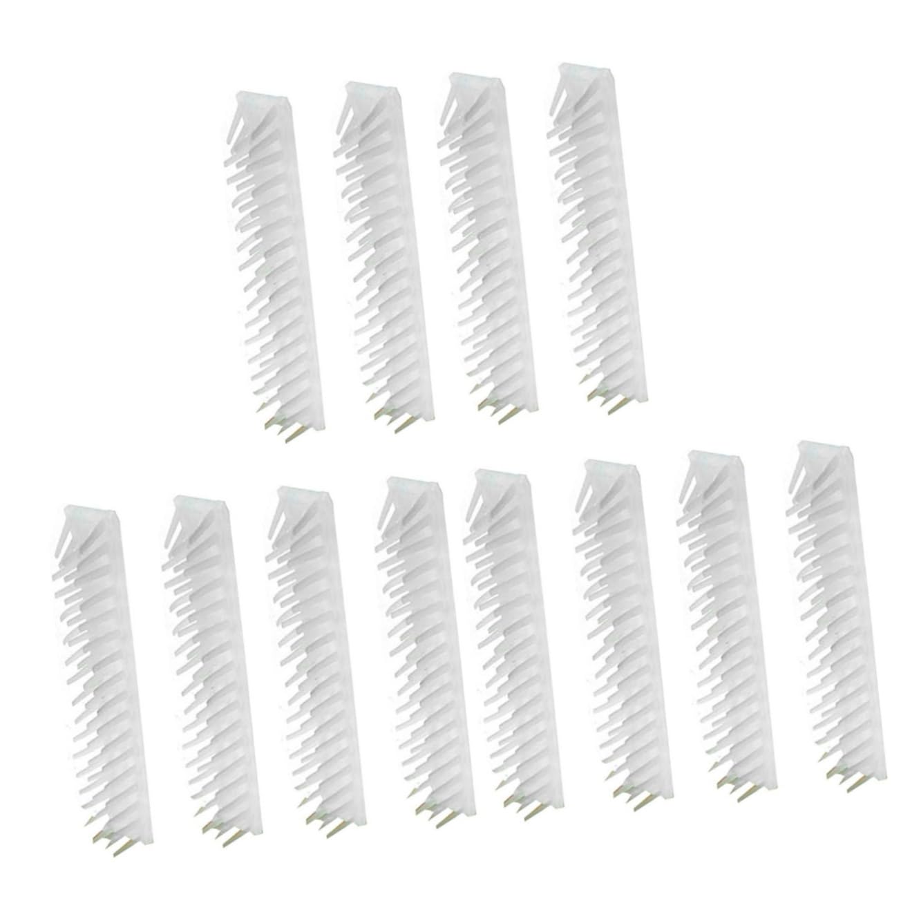 DOITOOL 12pezzi Pettini Massaggianti Per Gatti Spazzola Rimuovi Pelo Angolare Per Animali Domestici Comoda e Facile Da Pulire Per Rimozione Dei Pelucchi e Massaggio Cat Self Care