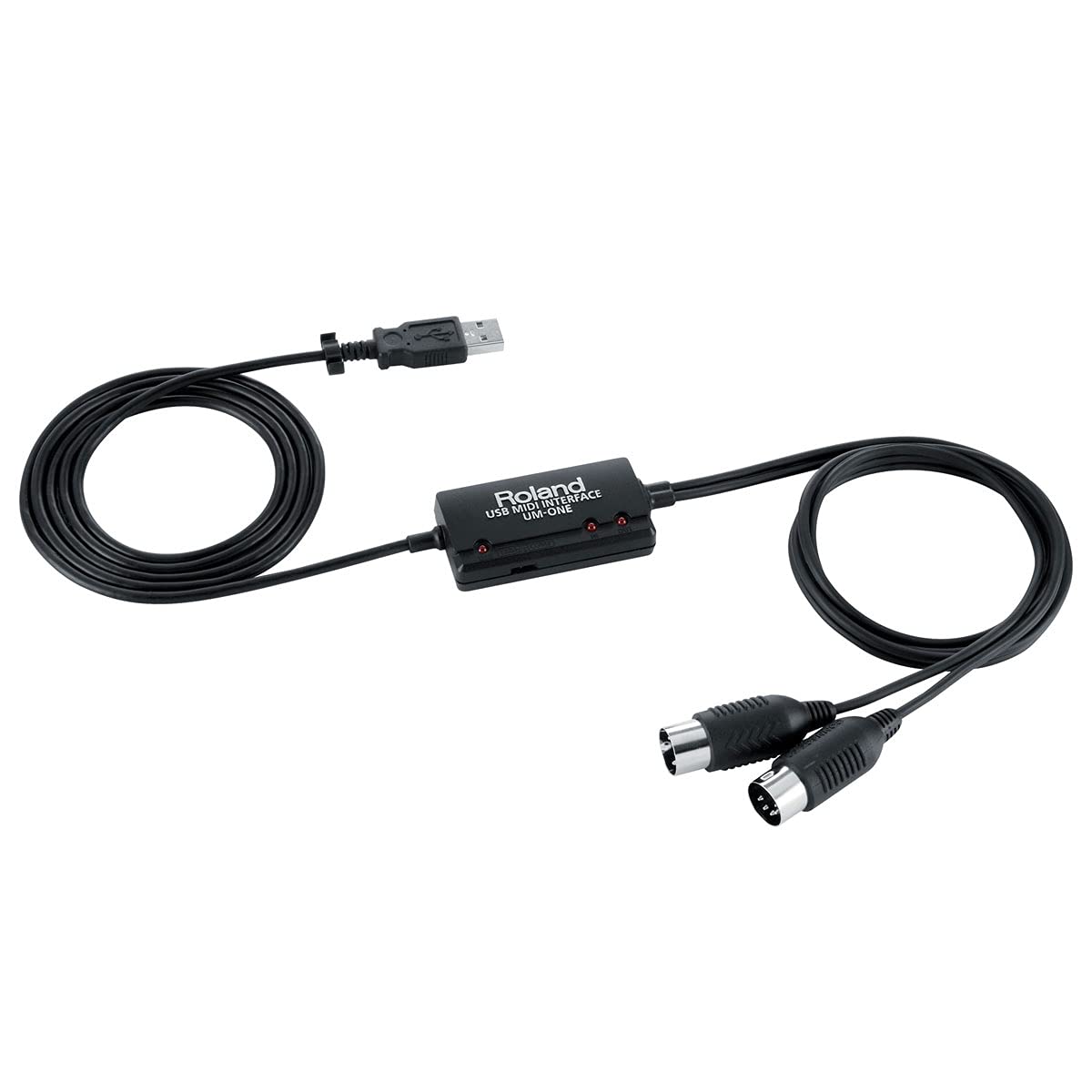 Roland Boss Roland UM-One MkII Câble d'interface USB MIDI + chiffon en microfibre Keepdrum Taille unique