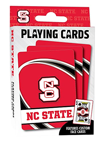 Image of MasterPieces Officially Licensed NCAA NC State Wolfpack Playing Cards - 54 Card Deck for Adults